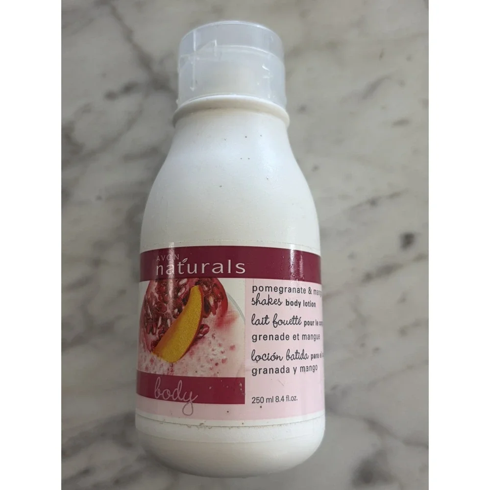 Y2k New Avon Lotion Naturals Pomegranate & Mango Shake 8.4oz Cream Moisturizer